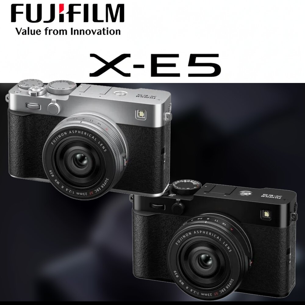 49303035884-📷富士 X-E5 XE5 單機身 銀色 黑色 鏡頭 Kit 24期0利率 經典旁軸 輕巧隨身 台灣公司貨二年保固💯