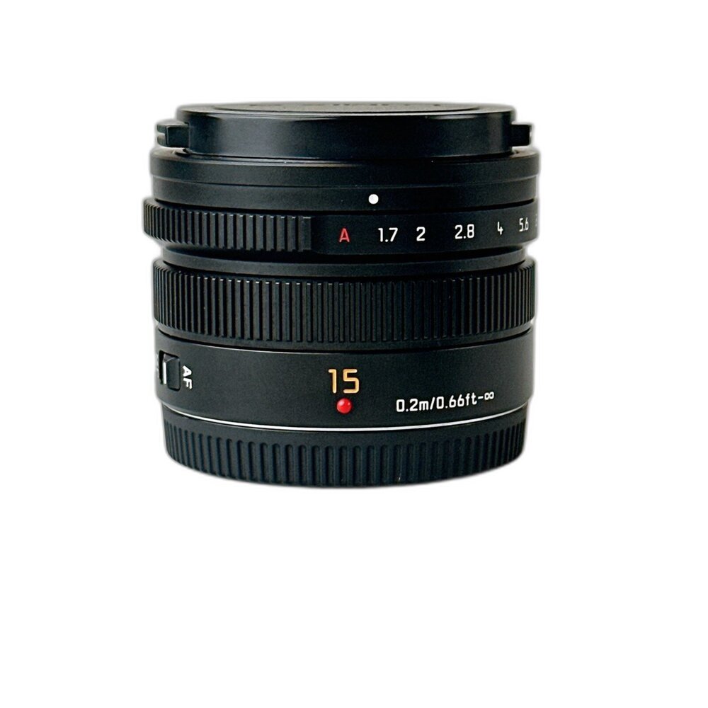 004515-(M43高級萊卡神鏡) Lumix 15mm F1.7 質感佳 畫質好 大光圈適合拍人像 定焦鏡#004515