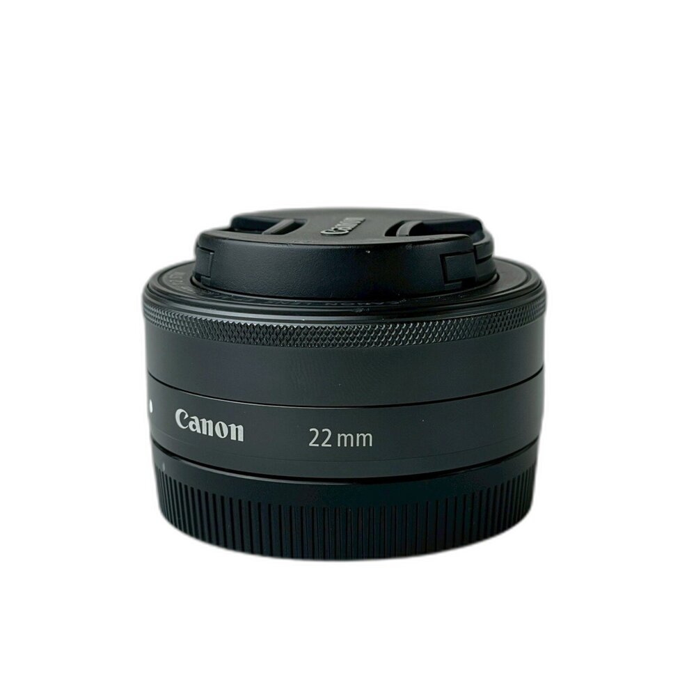 00835-( 佳能M鏡定焦 ) Canon EFM 22mm F2 STM 超大光圈 散景美 人像  餅乾鏡 側邊有磕碰痕跡 #0