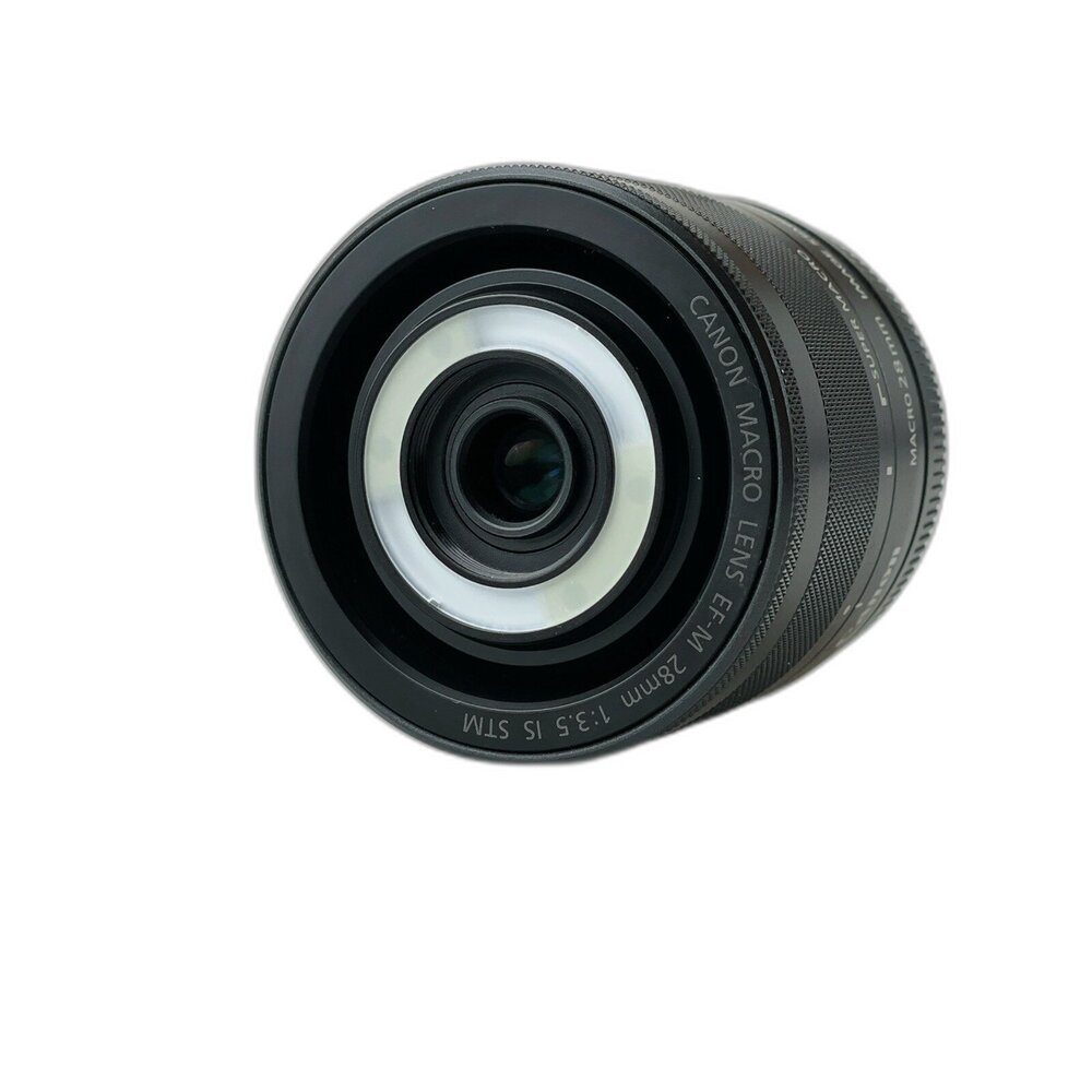 010981-( 佳能M鏡定焦 ) Canon EFM 28mm F3.5 Macro 微距鏡 公仔 商品 二手鏡頭 #010981