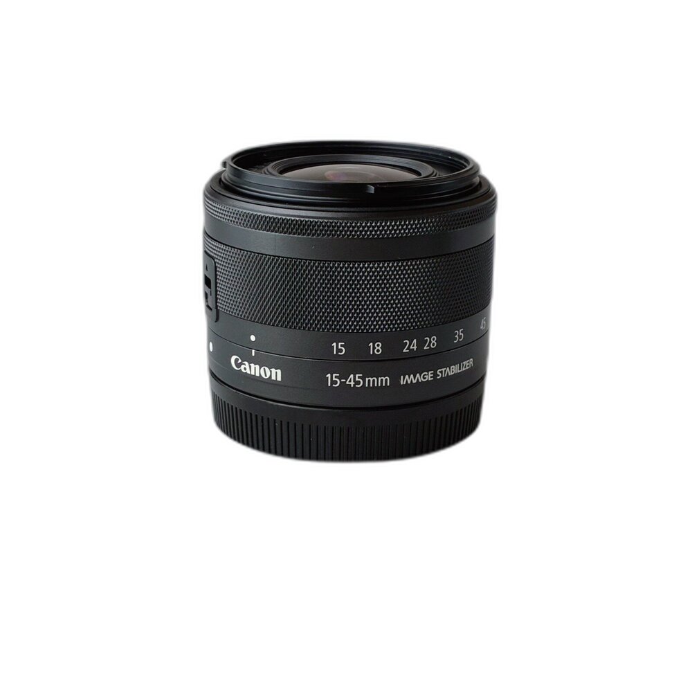 03665-( M鏡頭基礎變焦鏡 ) Canon EFM 15-45mm F3.5-6.3 IS STM 入門款 新手 二手鏡頭