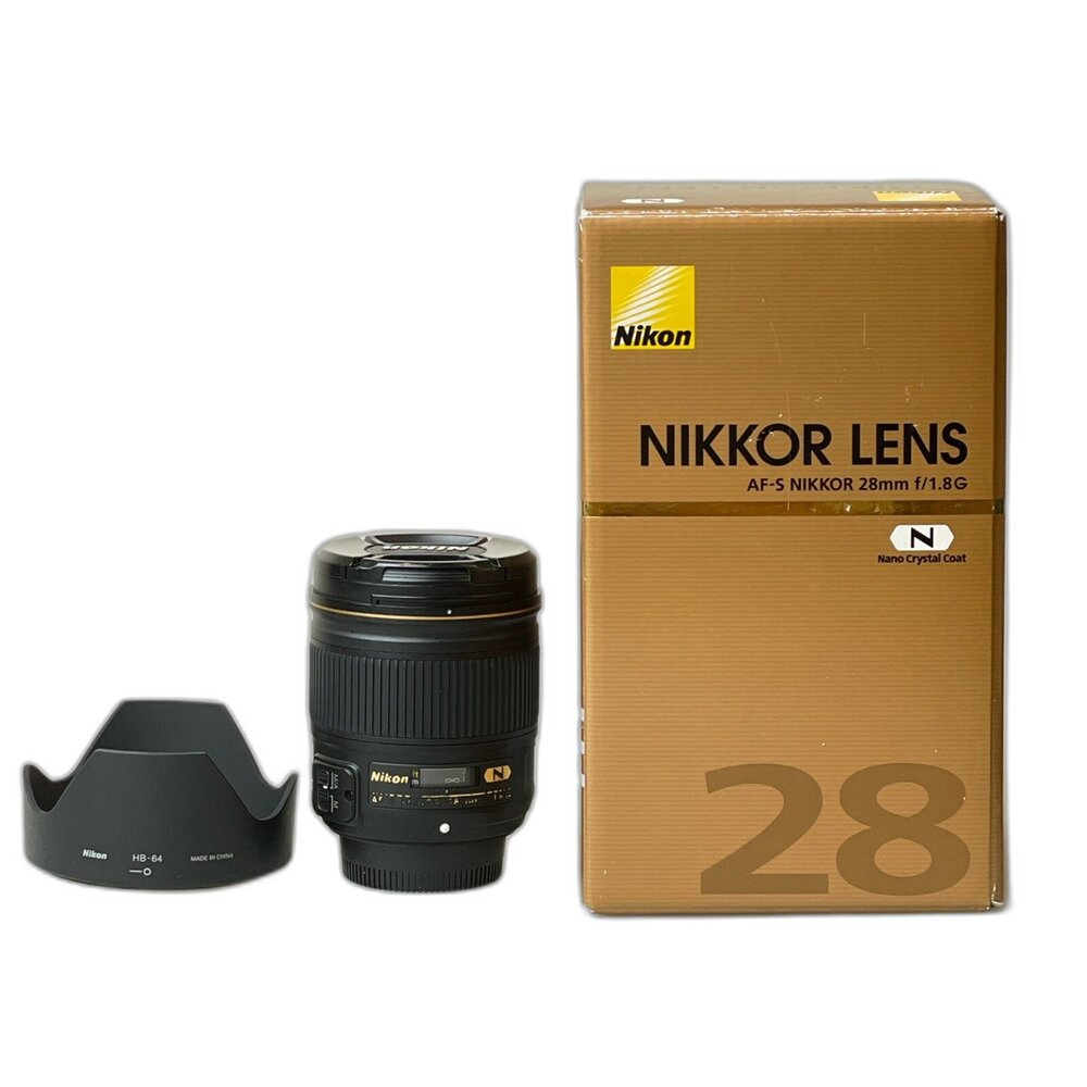 219601-( 尼康單反定焦 ) Nikon AFS NIKKOR 28mm F1.8 G 定焦鏡 大光圈 人像鏡 林相攝影 二手鏡