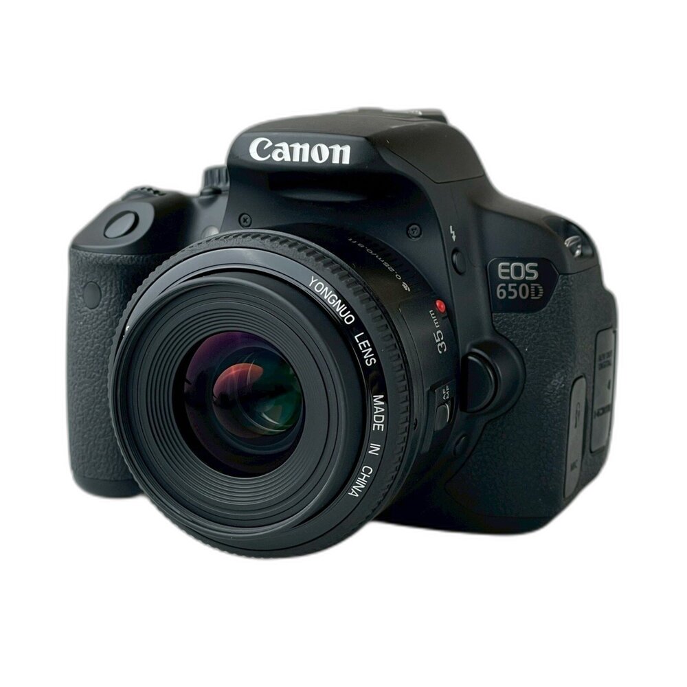 25367897-( 新手低價單眼 ) Canon 650D+YN35mm F2鏡頭 學生 攝影課 CP值高 正常使用痕跡 #253678