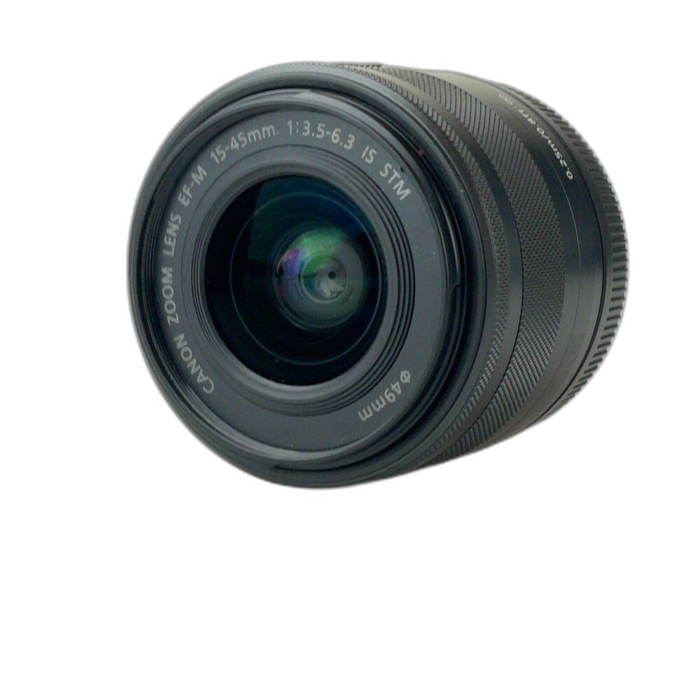 27914-( M鏡頭基礎變焦鏡 ) Canon EFM 15-45mm F3.5-6.3 IS STM 入門款 新手 二手鏡頭