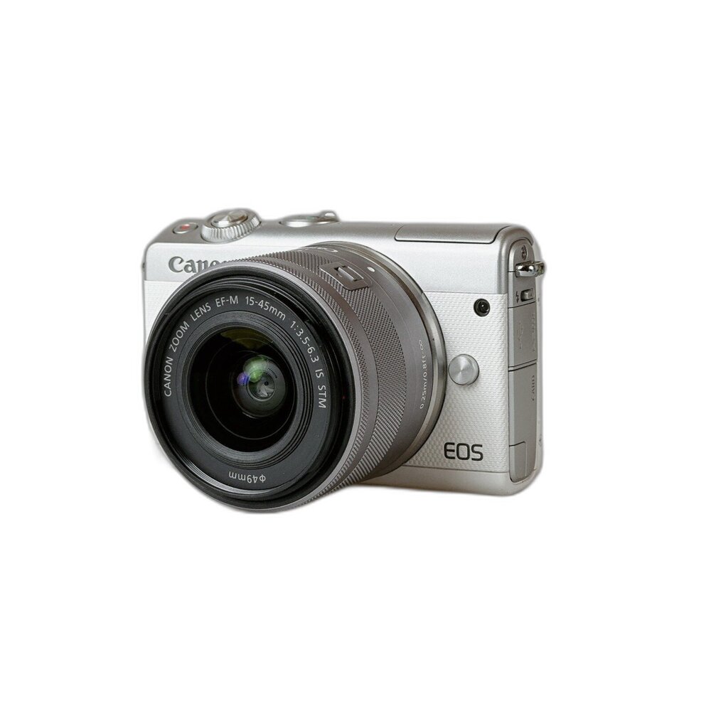 324500953-(小型佳能無反) Canon M100+15-45 可換鏡頭 螢幕觸控 上掀螢幕 顏色好看#324500953