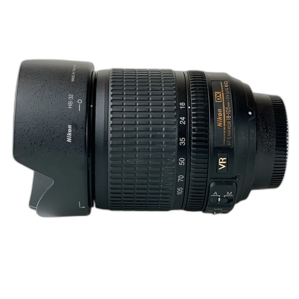 3370-( 尼康單反旅遊鏡頭 ) Nikon AF-S 18-105mm F3.5-5.6 二手 APSC #3370