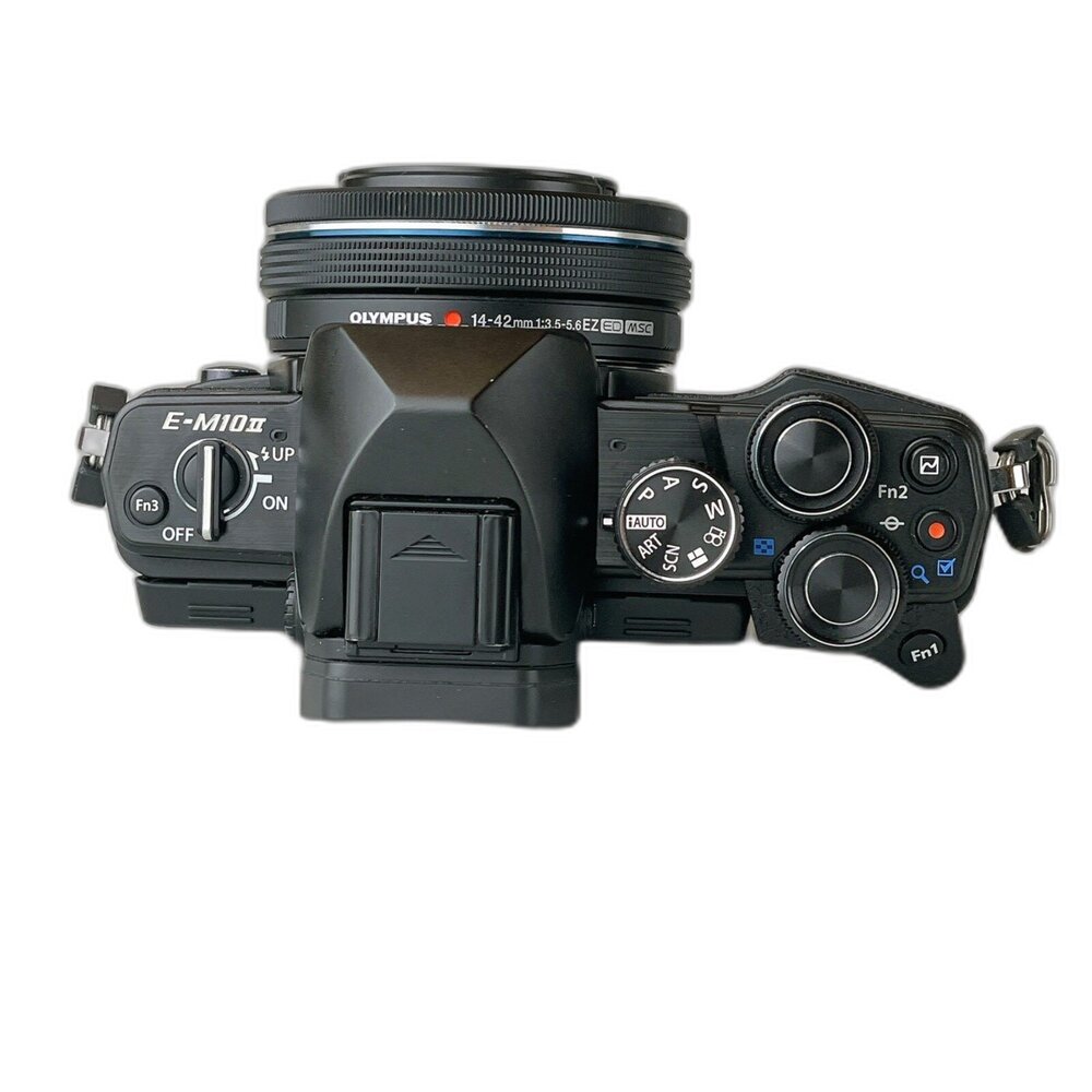 (新手復古外觀相機) Olympus EM10II+14-42mm 輕巧 拍很遠 鏡頭便宜好選擇 M43 #394102-圖片-3