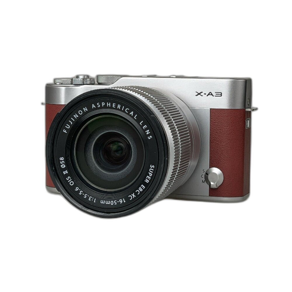 46471360-( 富士輕巧相機款) Fujifilm XA3+16-50mm 內建閃燈 上掀螢幕 有濾鏡 二手相機 #46471360