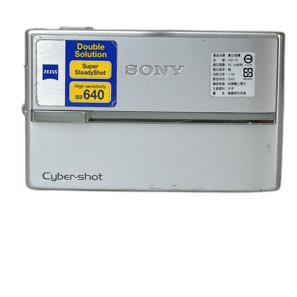 48618-(CCD)Sony DSC-T9  復古 不保固 下方明顯刮痕 螢幕有傷#48618