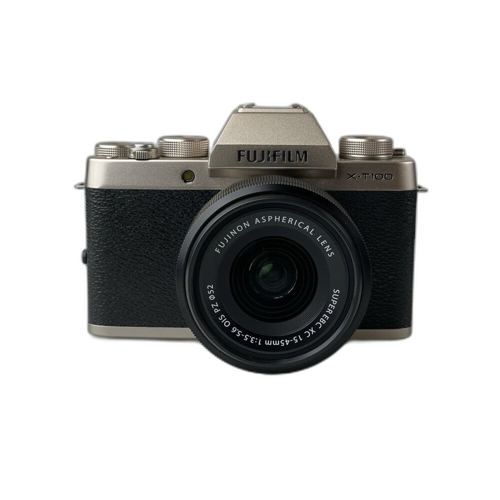  （富士入門款）Fujifilm  XT100+15-45mm 有濾鏡 側翻螢幕 新手友善 有閃燈 二手相機 #55263717
