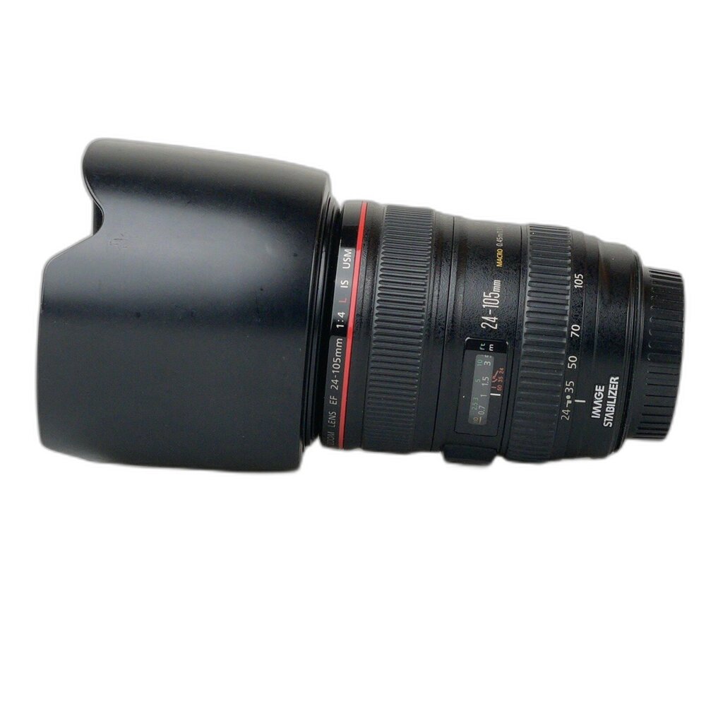 922137-( 佳能入門款旅遊鏡 ) Canon EF 24-105mm F4 L IS USM 使用痕跡多 降售 單反 紅圈鏡 #