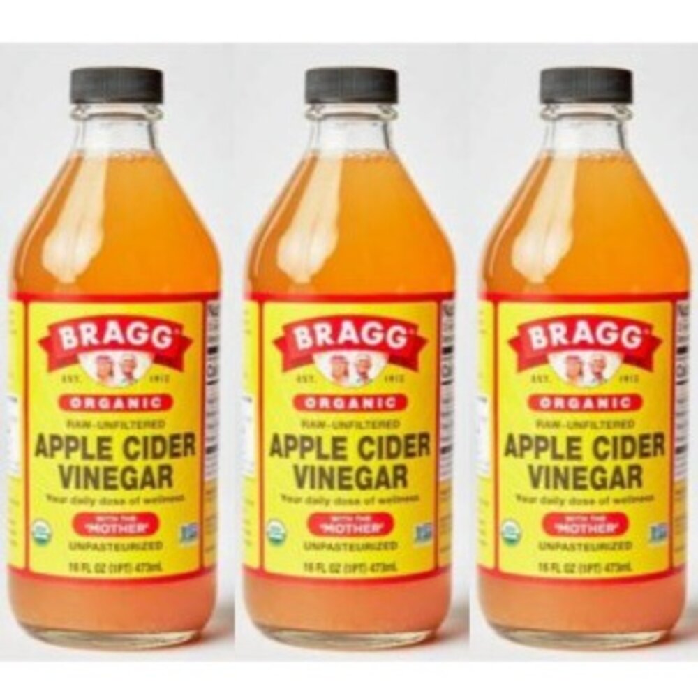19926259282-無糖生酮! Bragg 阿婆 有機蘋果醋16oz三罐(店到店免運)！