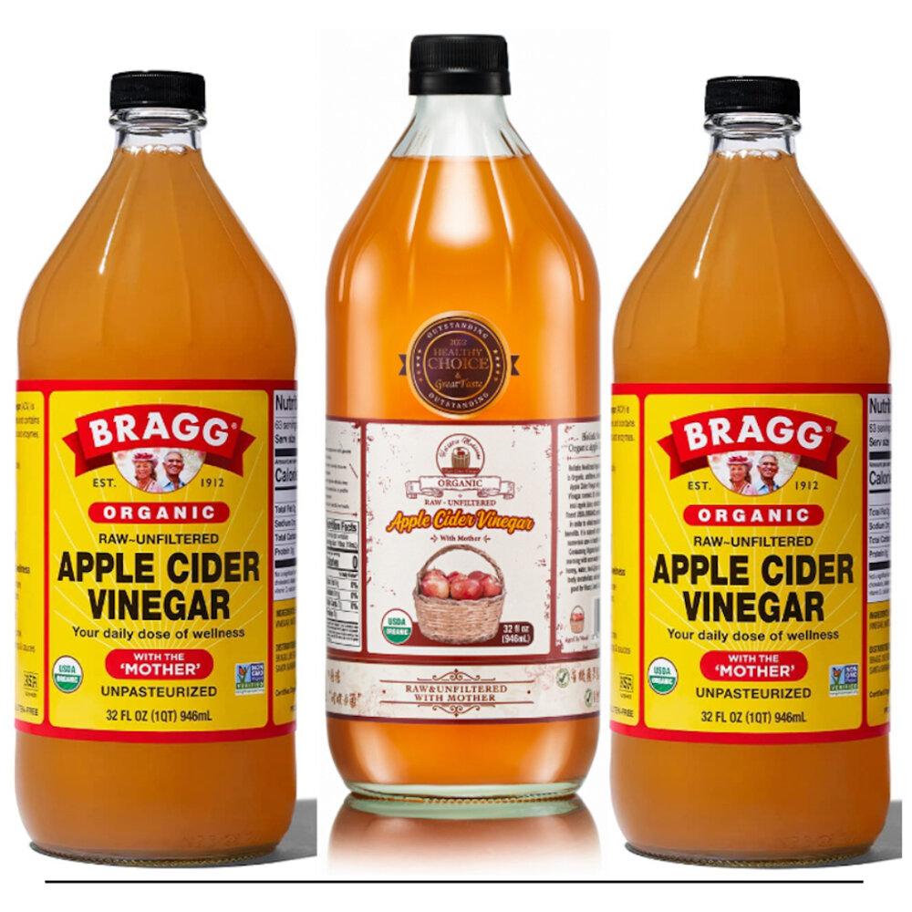 22170240522 - 『Bragg阿婆』＋『自然醫生』有機蘋果醋 32oz，一次帶回美國原裝有機蘋果醋，『自然醫生』來自百年做醋廠房，醋酸母菌