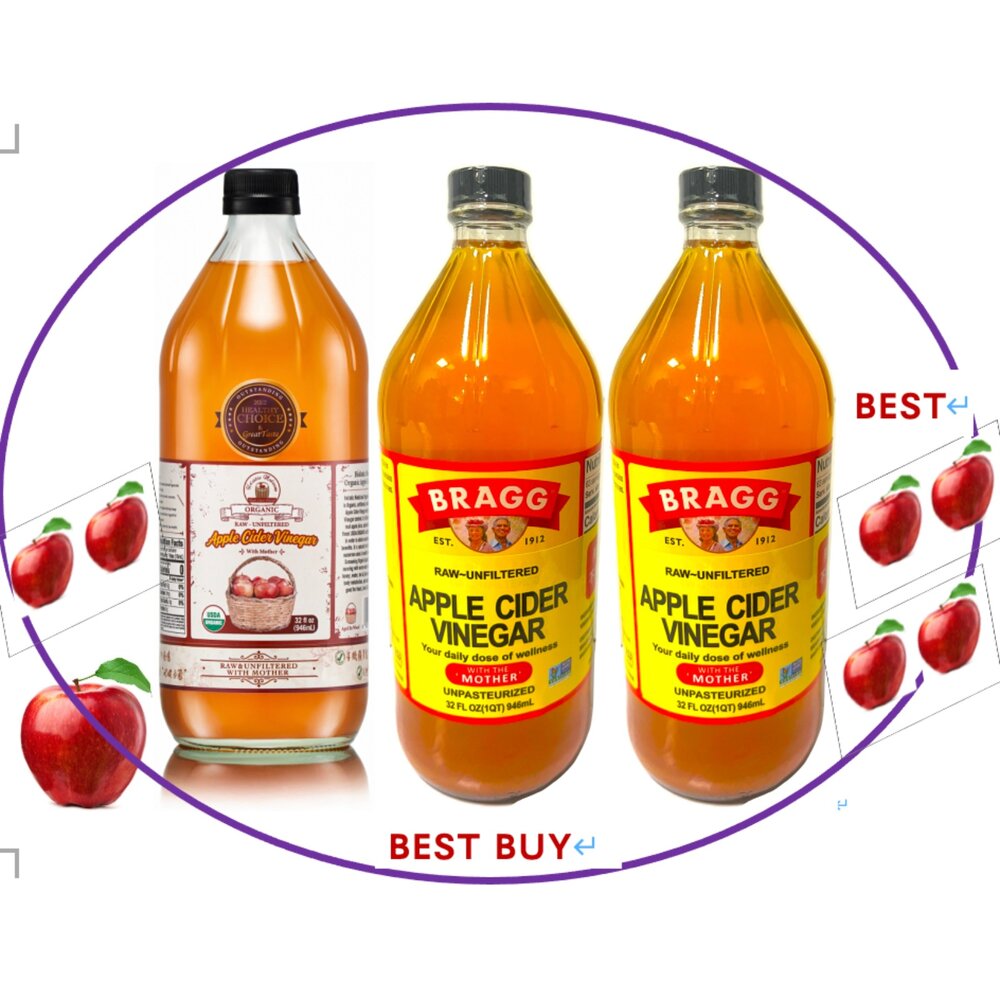 22484395003-一次帶回美國百年好醋，『自然醫生』有機蘋果醋 32oz+『Bragg阿婆』32oz，廣受好評重新上架！！