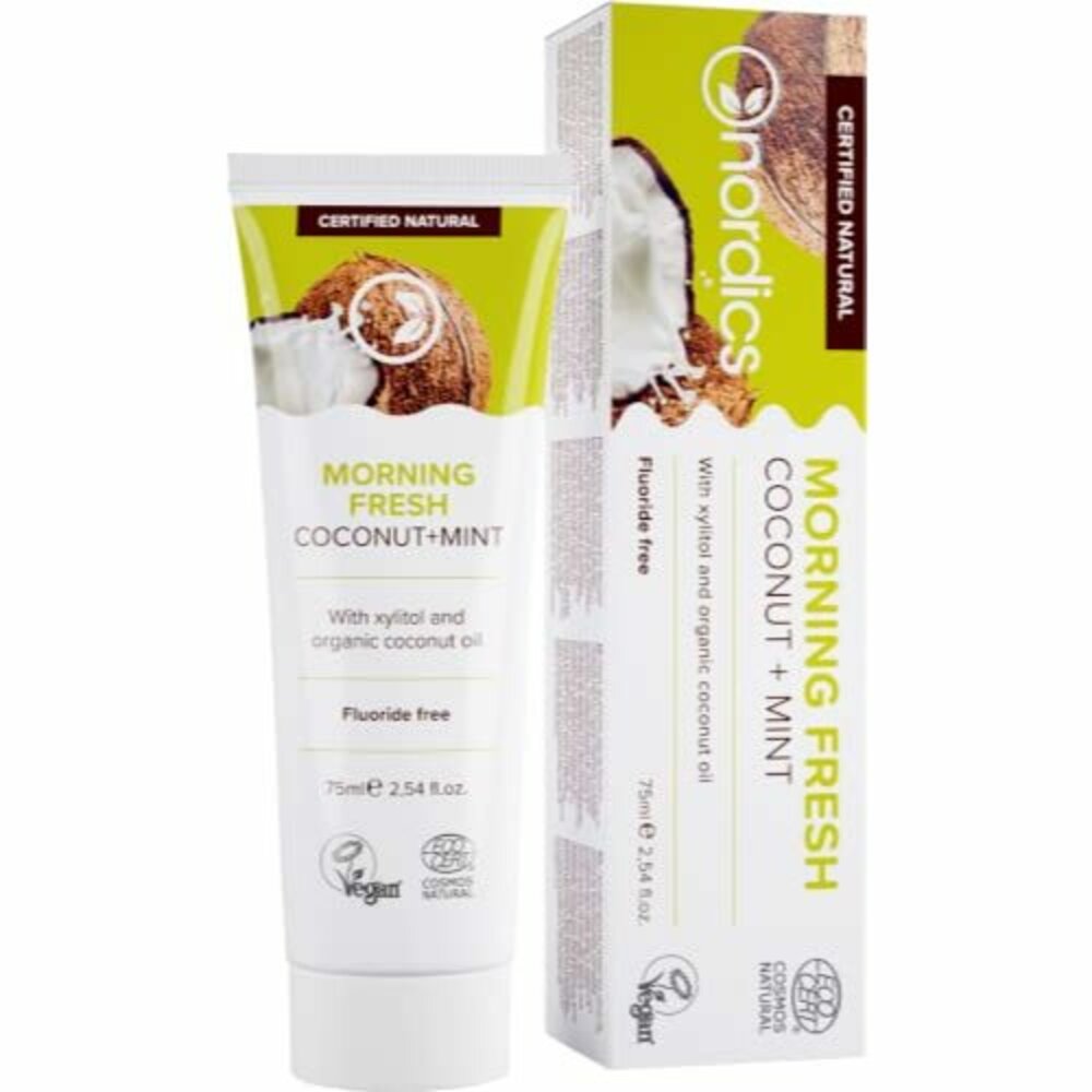 29123193189-早晨清新（無氟）牙膏75毫升 Nordics Morning Fresh Coconut Mint Toothpaste