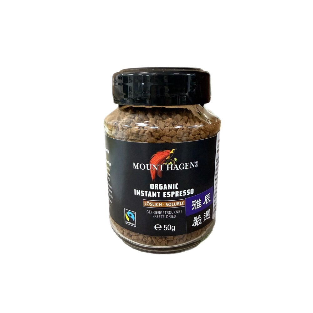 Mount Hagen 有機公平貿易即溶咖啡 50公克(Mount Hagen instant espresso 50g-圖片-1