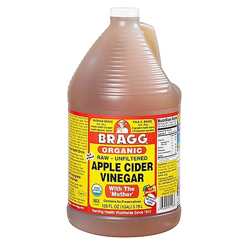 Bragg 有機蘋果醋 128oz (128oz =32oz x 4桶),超商只能一桶,否則會超重!!-圖片-1