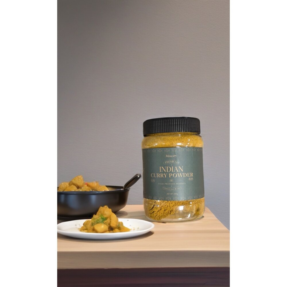  印度咖哩粉、自然農耕 200公克，含有大蒜與辣椒，非宗教素食！！