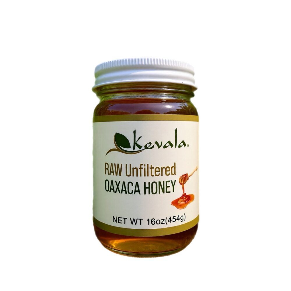  瓦哈卡（Oaxaca) ～生態蜂蜜（生蜜、非熟化）16oz (454g)，古老的『薩波特克人』的寶藏，此天然蜂蜜在當地採集，尊重生態和保護蜜蜂