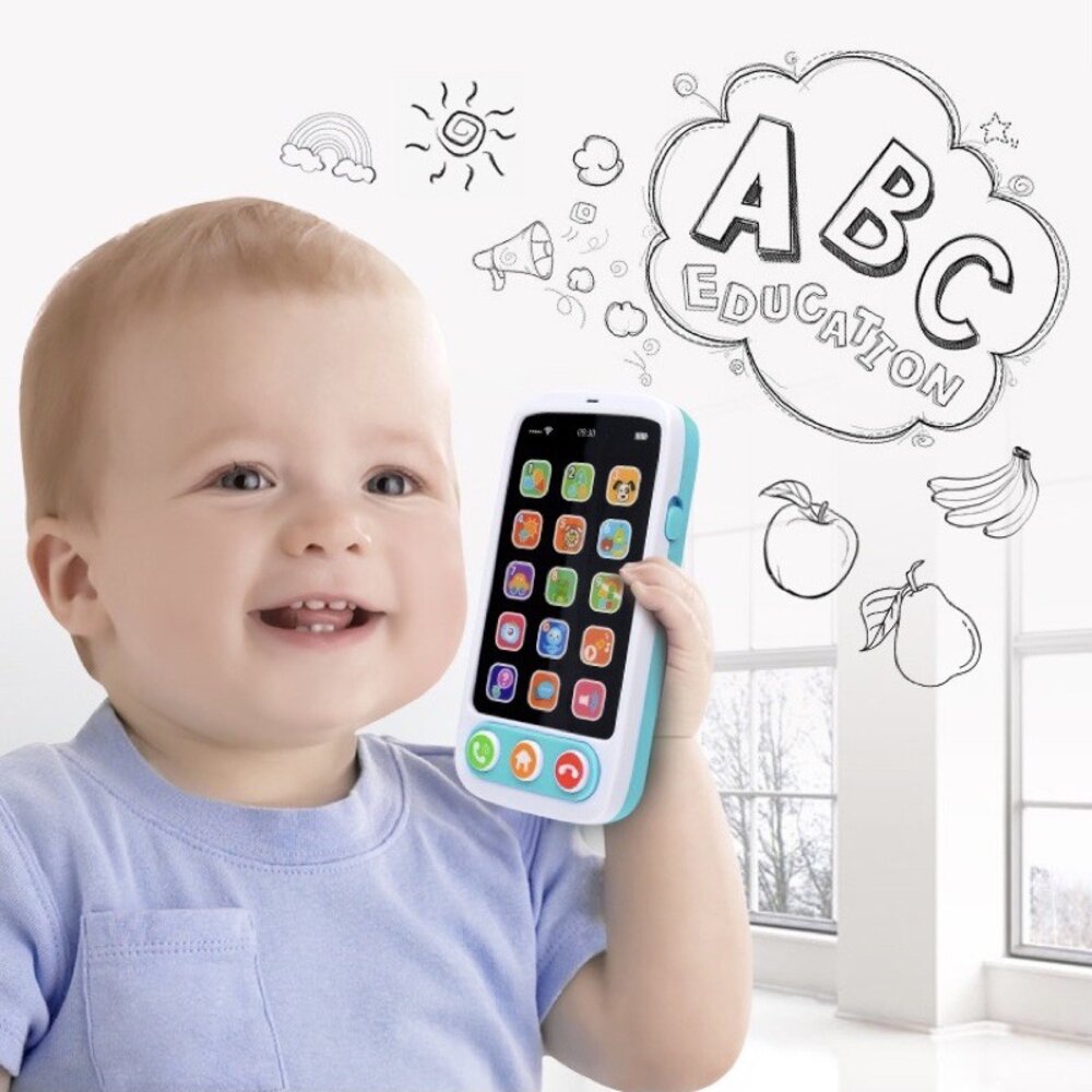 媽媽買 智能手機玩具 早教手機玩具 觸控手機玩具 聲光玩具 益智玩具-圖片-4