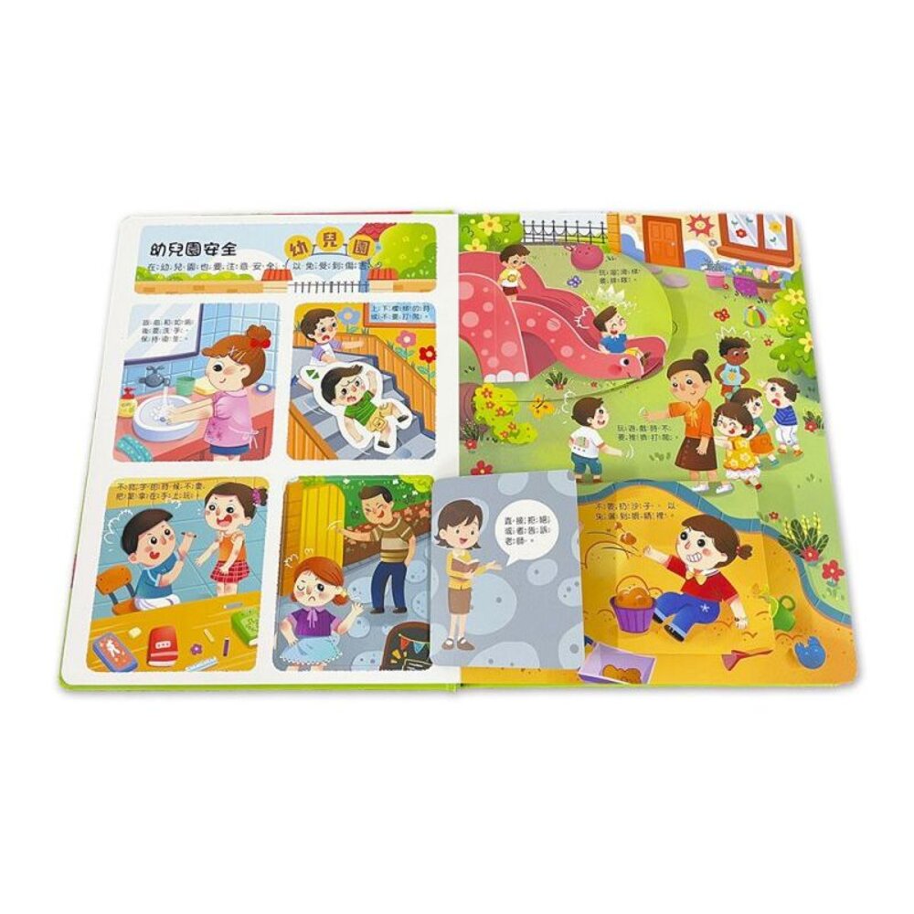 媽媽買 互動遊戲書 京采文教  情緒管理  安全教育  入園準備  翻拉轉  操作書  幼兒親子共讀-圖片-4