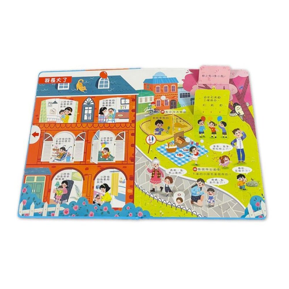 媽媽買 互動遊戲書 京采文教  情緒管理  安全教育  入園準備  翻拉轉  操作書  幼兒親子共讀-圖片-6