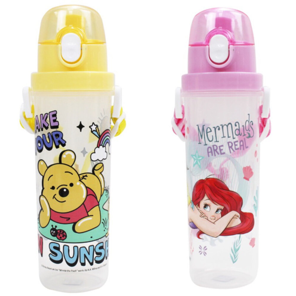 000032-媽媽買 吉伊卡哇 迪士尼 公主 維尼 貓福珊迪 酷洛米 靈巧直飲水壺(500ml)