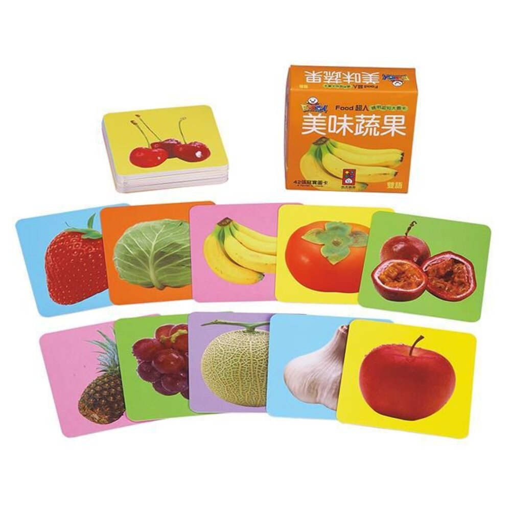 媽媽買 FOOD超人聰明認知大圖卡 風車寶貝 FOOD超人 認知卡 圖卡 認知圖卡 大圖卡 風車-圖片-5