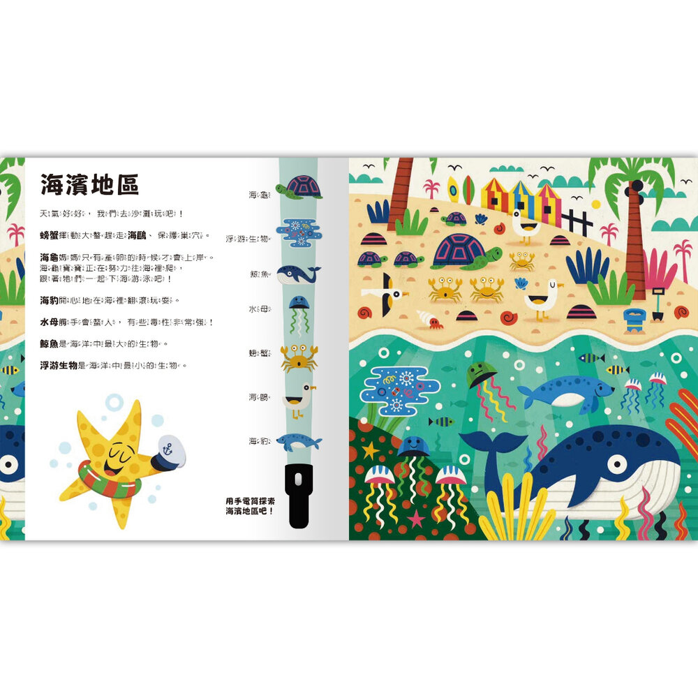 媽媽買 Spotlight!夜遊探險書 禾流文創 互動式童書 手電筒書 夜遊探險 兒童啟蒙書 找找看遊戲-圖片-4