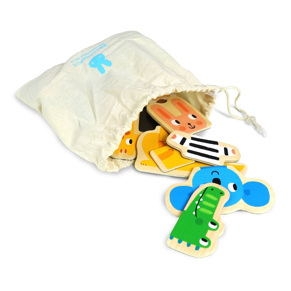 媽媽買 木質磁鐵動物拼圖 華碩文化 冰箱磁鐵 白板磁鐵 認知拼圖 動物拼圖 磁鐵拼圖 認知書-圖片-4