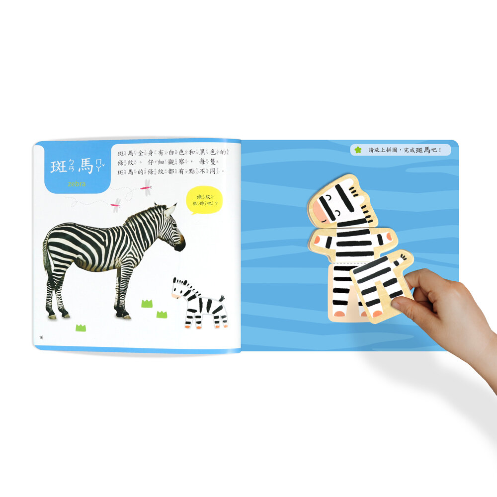 媽媽買 木質磁鐵動物拼圖 華碩文化 冰箱磁鐵 白板磁鐵 認知拼圖 動物拼圖 磁鐵拼圖 認知書-圖片-8