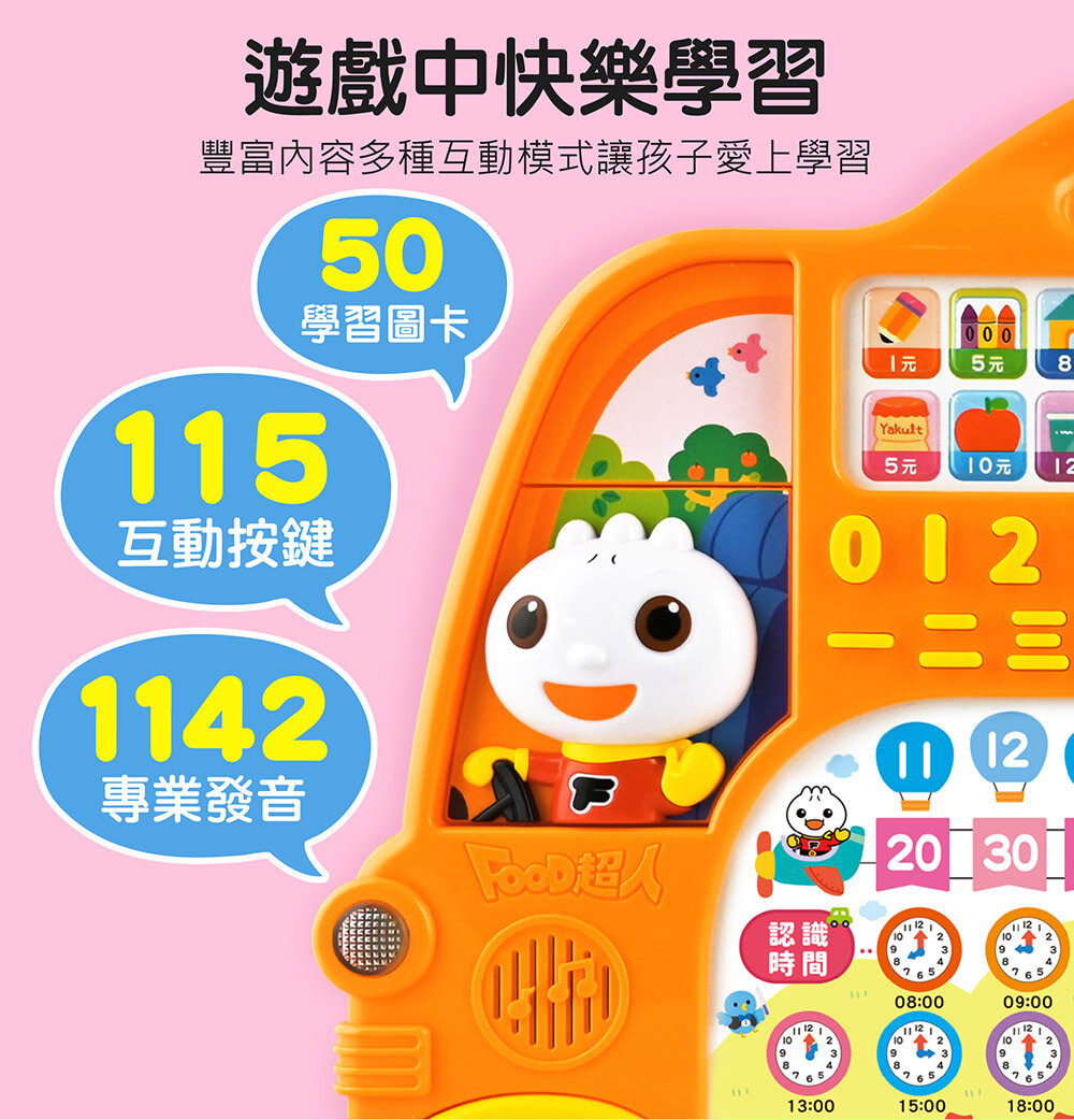 媽媽買 FOOD超人-學習巴士 風車寶貝 FOOD超人 ABC學習巴士 ㄅㄆㄇ學習巴士 ABC ㄅㄆㄇ-圖片-11