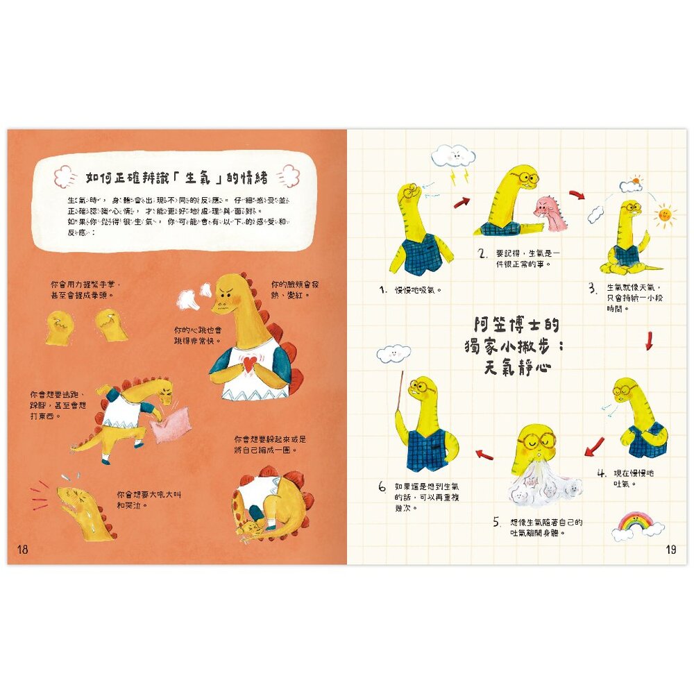 媽媽買 恐龍博士的心情小教室 禾流文創 情緒教育繪本 幼兒心理發展 透過故事學會情緒管理 親子共讀情緒繪本-圖片-6