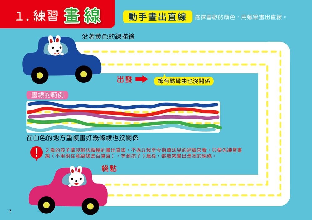 媽媽買 畫畫練習 幼福文化 1日5分の恐龍畫畫練習 1日10分の運筆畫畫練習 塗畫本 陪孩子一起畫畫-圖片-9