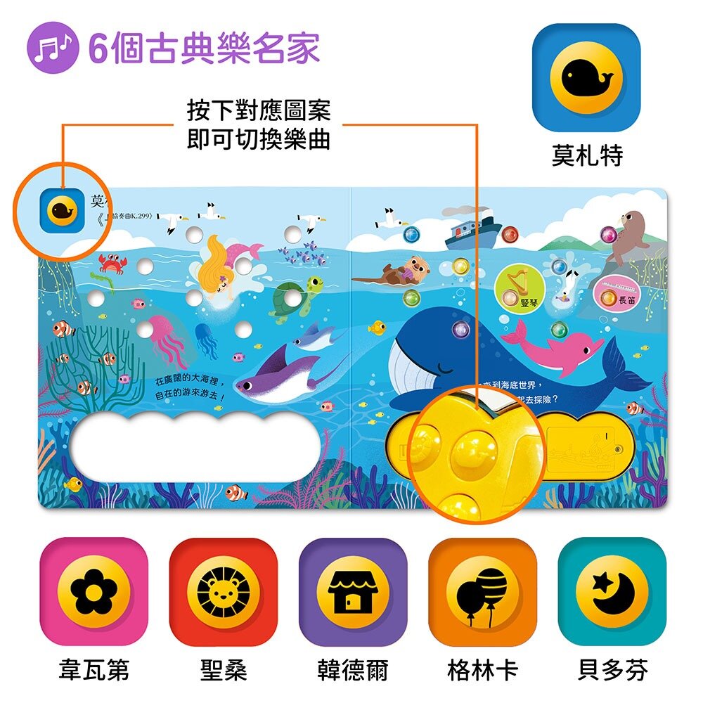 媽媽買 閃亮亮的花園派對 華碩文化 有聲書 繪本 童書-圖片-8