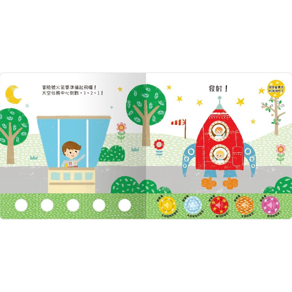 媽媽買 聽!洞洞裡有聲音! 禾流文創 有聲書 親子共讀互動書 認知啟蒙 聲音認知遊戲-圖片-1