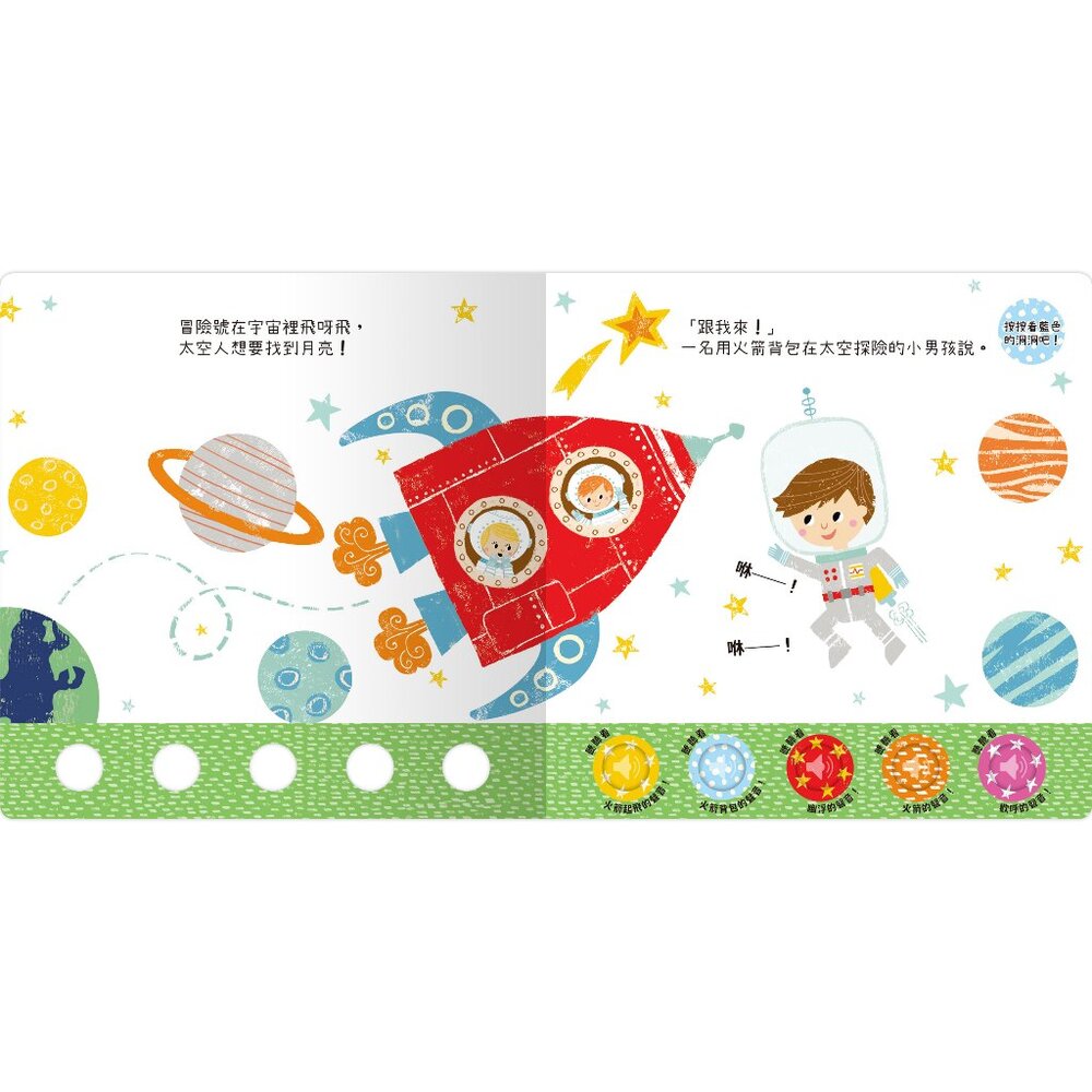 媽媽買 聽!洞洞裡有聲音! 禾流文創 有聲書 親子共讀互動書 認知啟蒙 聲音認知遊戲-圖片-2