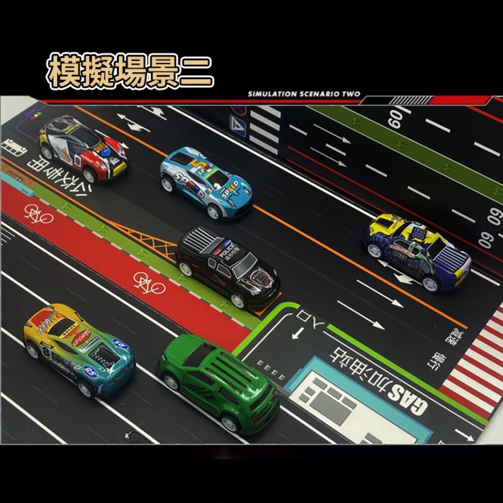 媽媽買 48入合金回力車 模擬貨櫃車車庫 玩具車禮盒 玩具車 回力車 合金車-圖片-5