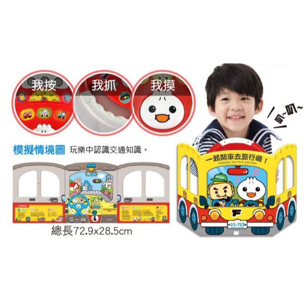 媽媽買 汽車遊戲方向盤 風車寶貝 FOOD超人 方向盤玩具 聲光玩具 擬真方向盤-圖片-2