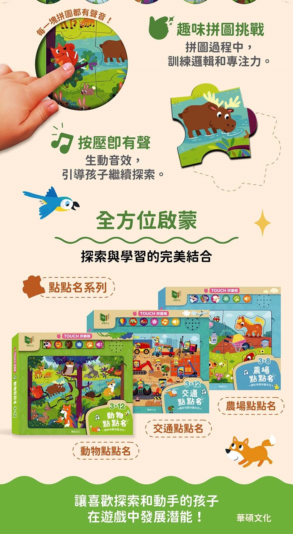 媽媽買 趣味有聲拼圖 華碩文化 有聲書 拼圖 趣味點點名-圖片-15