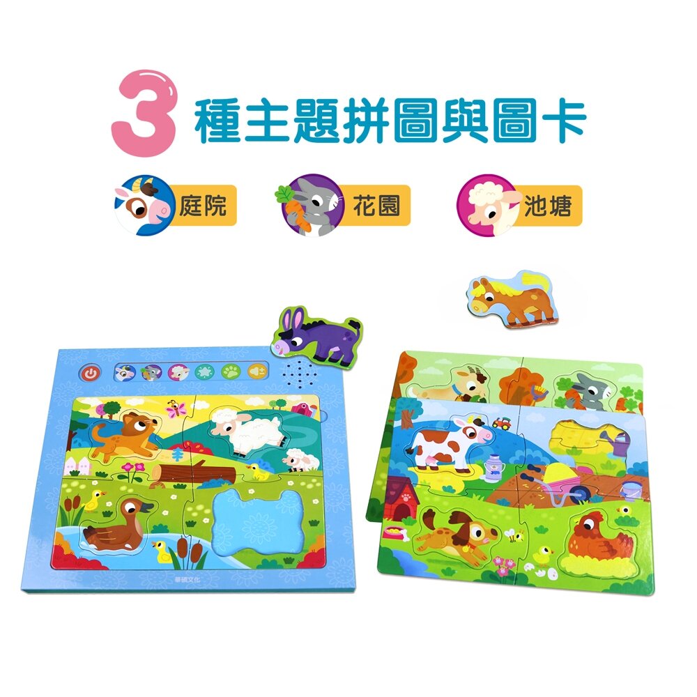 媽媽買 趣味有聲拼圖 華碩文化 有聲書 拼圖 趣味點點名-圖片-5