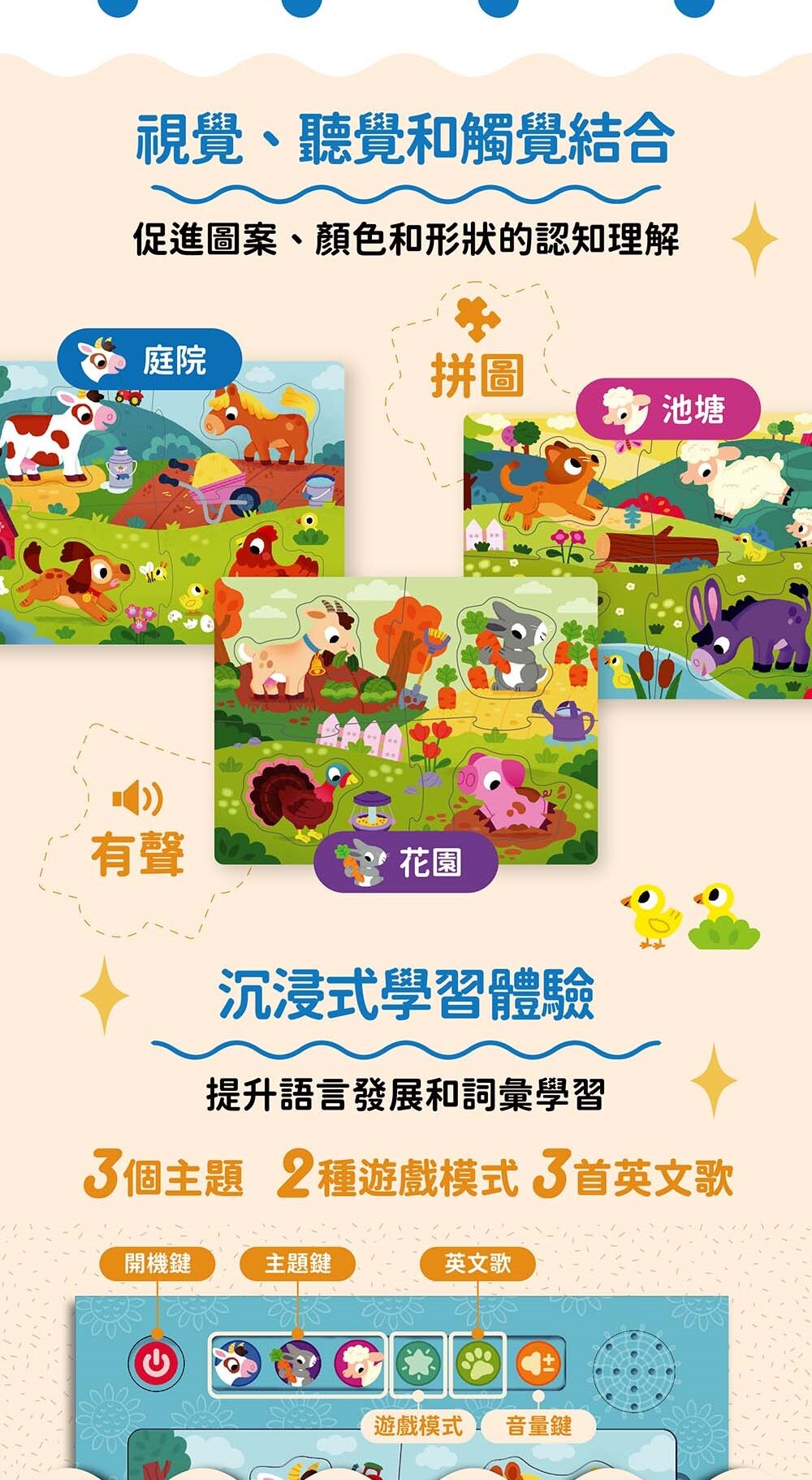 媽媽買 趣味有聲拼圖 華碩文化 有聲書 拼圖 趣味點點名-圖片-8