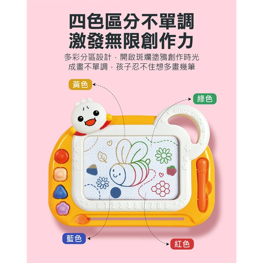 媽媽買 FOOD超人彩色隨身磁性畫板 風車寶貝 磁性畫板 N次寫 N次畫 激發無限的想像力與創造力-圖片-2