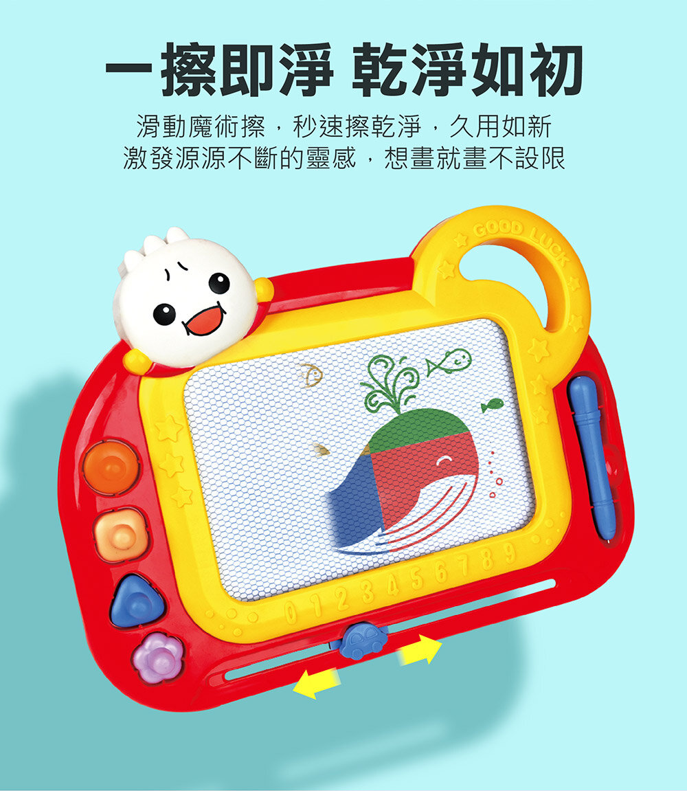 媽媽買 FOOD超人彩色隨身磁性畫板 風車寶貝 磁性畫板 N次寫 N次畫 激發無限的想像力與創造力-圖片-7