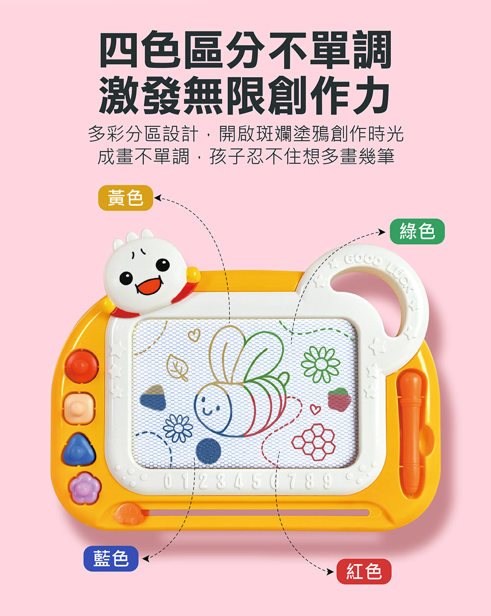 媽媽買 FOOD超人彩色隨身磁性畫板 風車寶貝 磁性畫板 N次寫 N次畫 激發無限的想像力與創造力-圖片-8