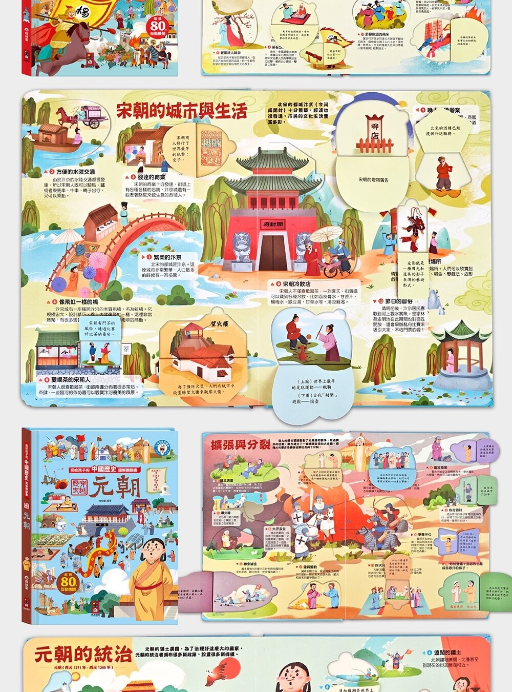 媽媽買 寫給孩子的中國歷史圖解翻翻書 風車寶貝 FOOD超人 翻翻書 歷史百科 點讀有聲書-圖片-14