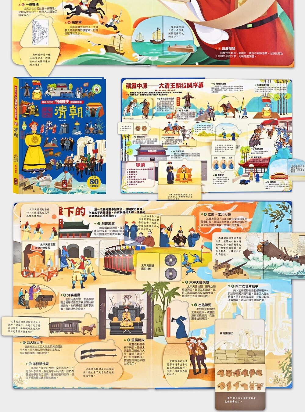 媽媽買 寫給孩子的中國歷史圖解翻翻書 風車寶貝 FOOD超人 翻翻書 歷史百科 點讀有聲書-圖片-16