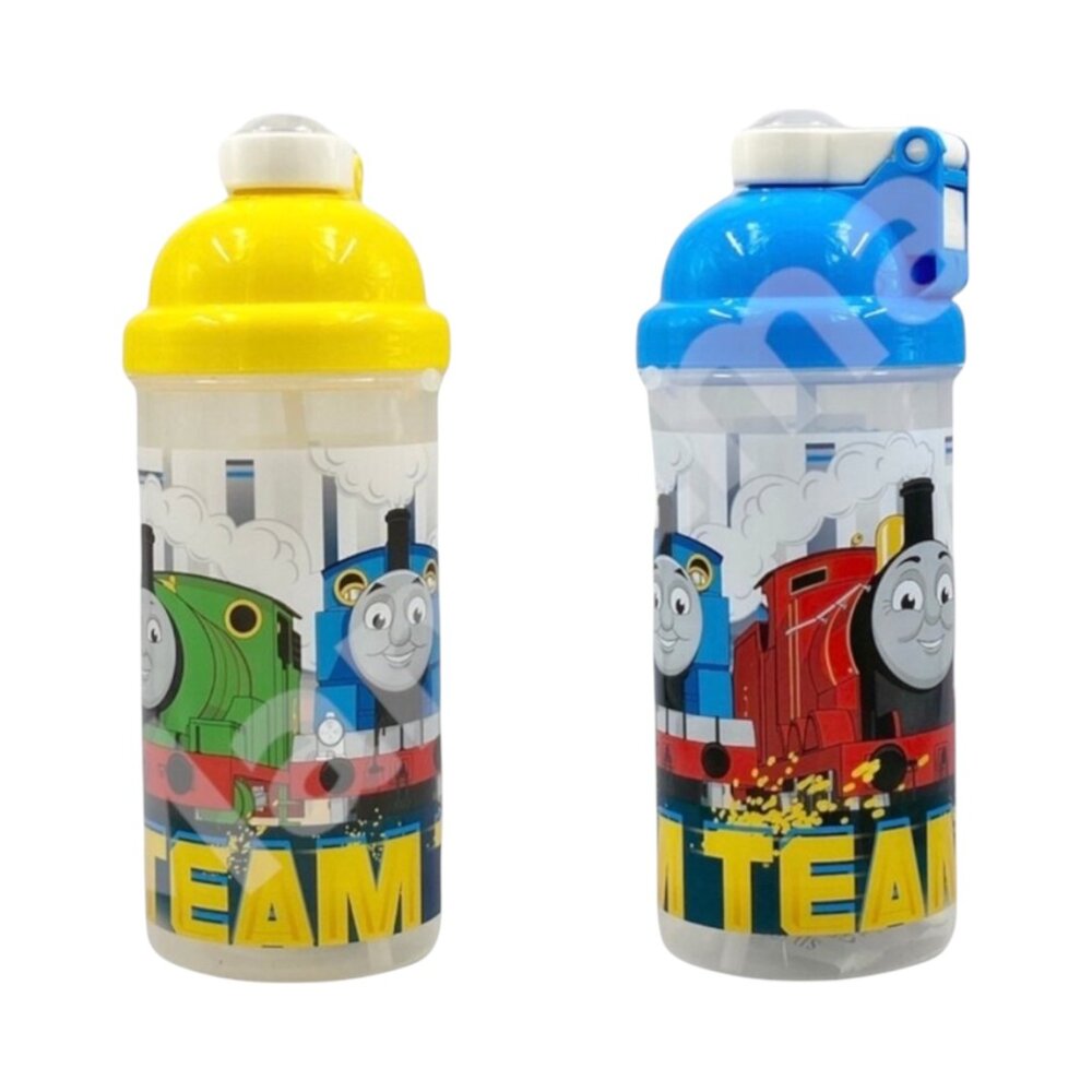 媽媽買 波力 汪汪隊 KT 史努比 角落小夥伴 角落生物 粉紅豬小妹 佩佩豬 水壺 彈蓋 吸管水壺 500ml 附背帶-圖片-5