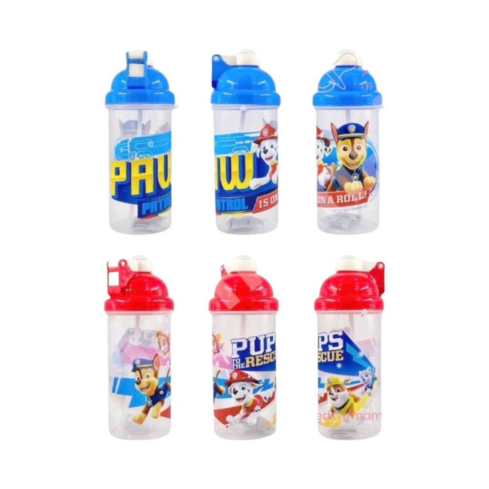 媽媽買 波力 汪汪隊 KT 史努比 角落小夥伴 角落生物 粉紅豬小妹 佩佩豬 水壺 彈蓋 吸管水壺 500ml 附背帶-圖片-7