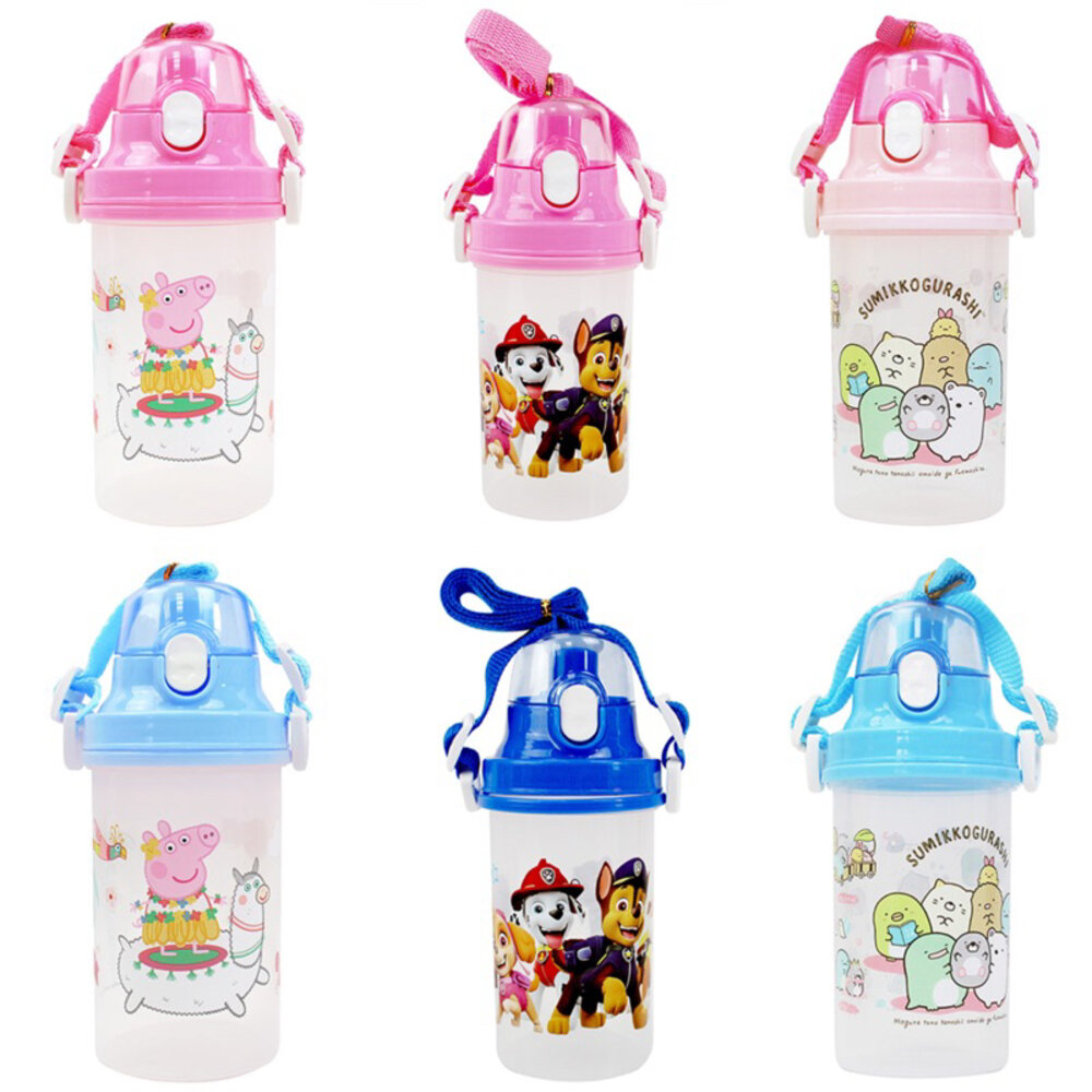 000710-媽媽買 角落生物 角落小夥伴 粉紅豬小妹 佩佩豬 麵包超人 汪汪隊立大功 貓福珊迪 直飲水壺(500ml)